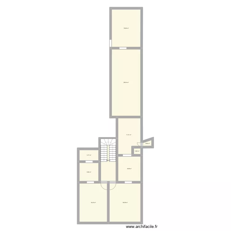 plan &eacute;tage 1. Plan de 