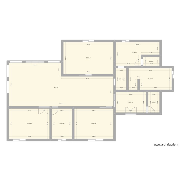 cr&egrave;che. Plan de 0 pièce et 0 m2