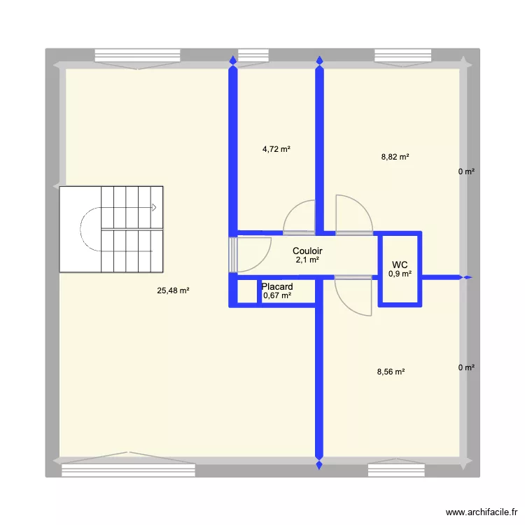 PLAN_N1_MAISON_LE_BUGUE_&Eacute;LECTRICIT&Eacute;_PC. Plan de 9  et 51 m²