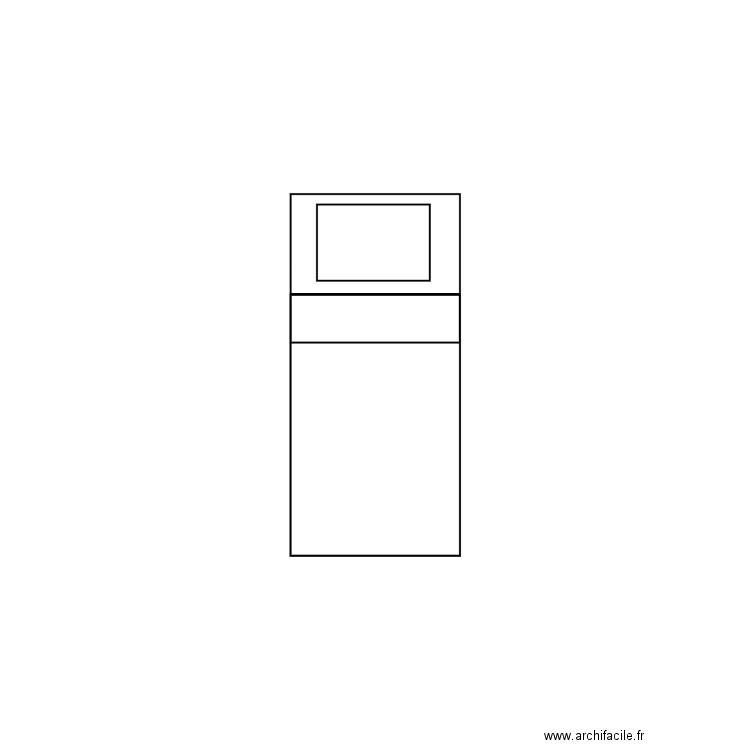 lit pour plan. Plan de 0 pièce et 0 m2