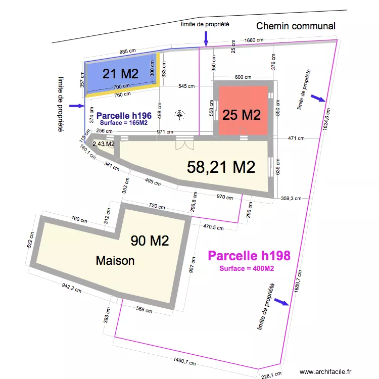 PLAN DE MASSE 2. Plan de 