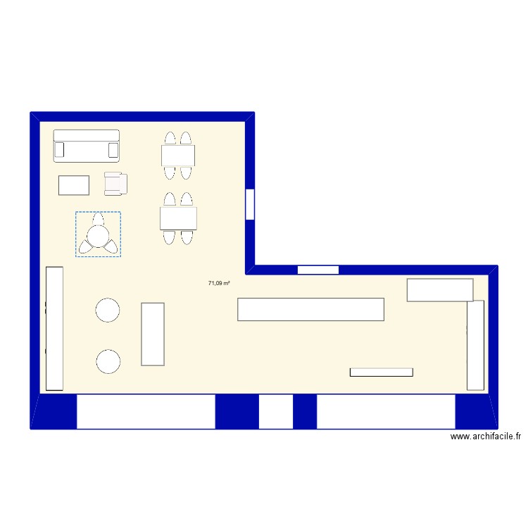 magasin. Plan de 0 pièce et 0 m2
