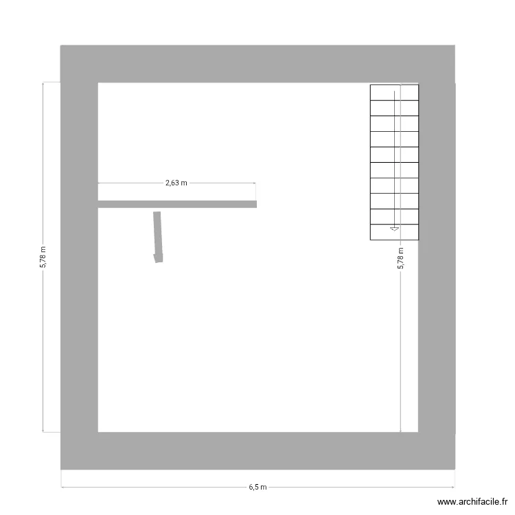 1 &eacute;tage fayence. Plan de 