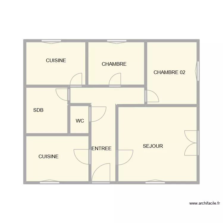 SALTET ST BEAUZELY. Plan de 7 Pièces et 36 m²