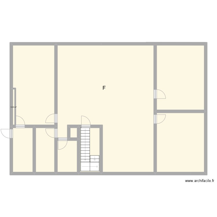 Gite B D REZ. Plan de 41 pièces et 539 m2
