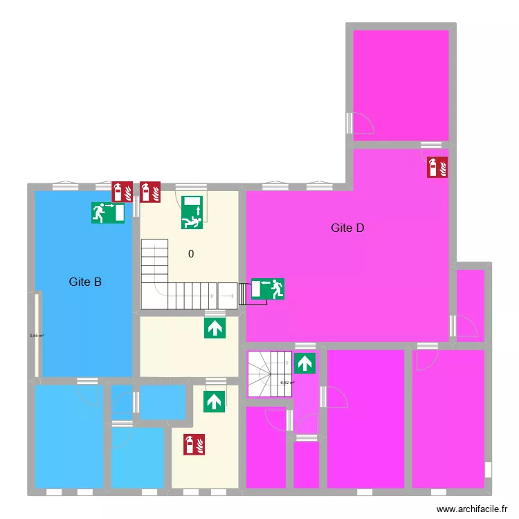 Gite B D REZ. Plan de 