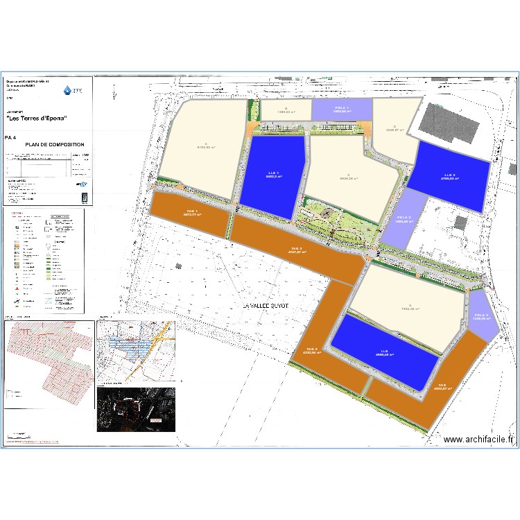 Niort . Plan de 15 pièces et 3525 m2