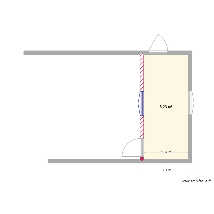 agrandissement appenti. Plan de 0 pièce et 0 m2