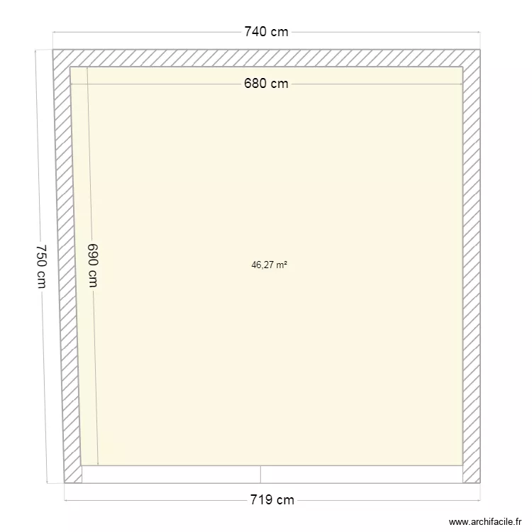plan 1 Vue plan garage Aiseau. Plan de 