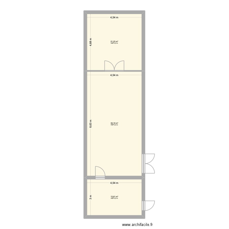 plan cuisine metro. Plan de 3 pièces et 74 m2