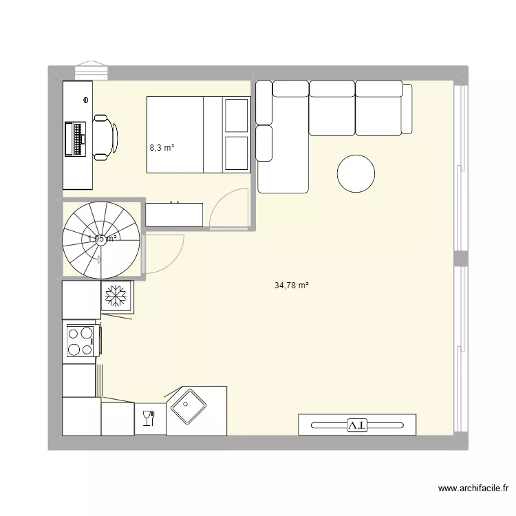 trinite rdc 1 chambre . Plan de trinite rdc 1 chambre . Plan de