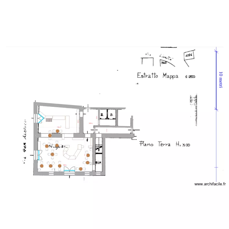 Projet 2 - RDC - Niveau 0. Plan de 