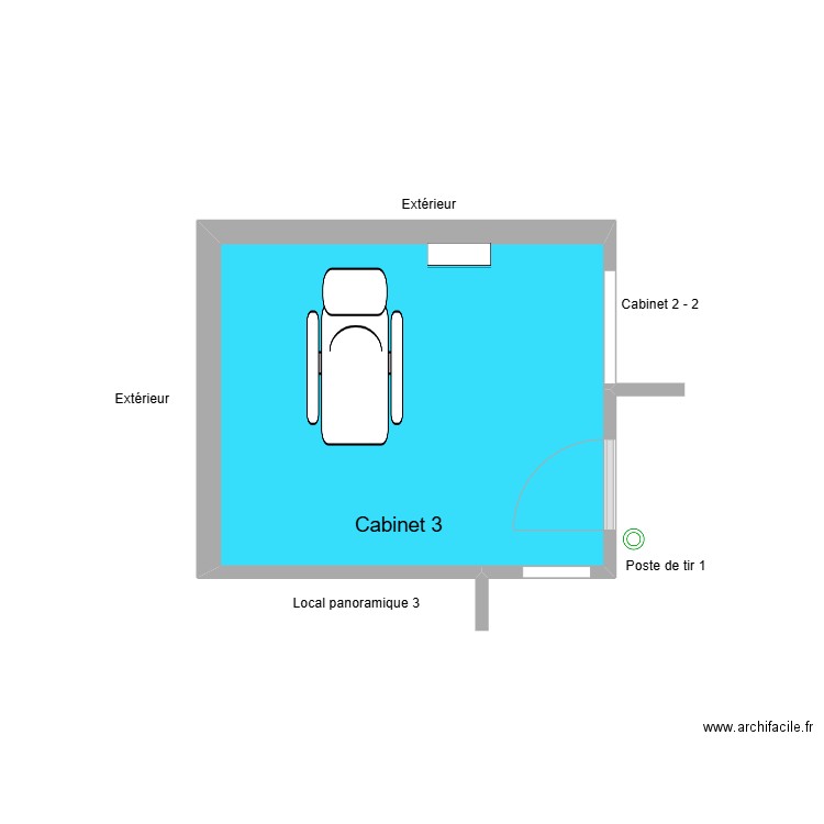 31536 Cabinet 3. Plan de 1 pièce et 10 m2
