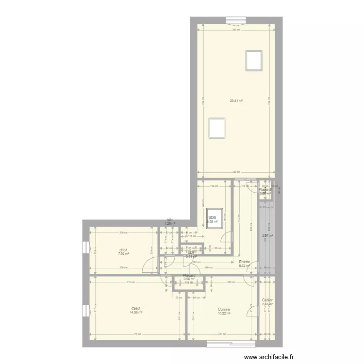 Pellerin. Plan de 12  et 86 m²
