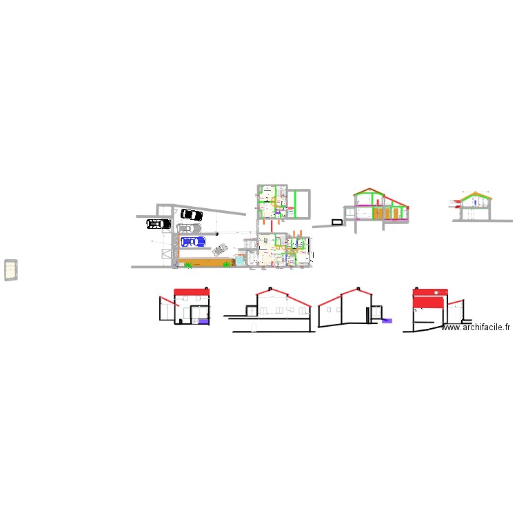 VINZIEUX V19. Plan de 6 pièces et 108 m2