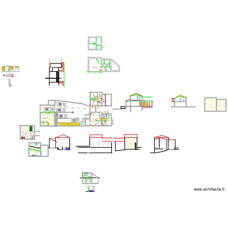VINZIEUX V19. Plan de 14 pièces et 350 m² VINZIEUX V19. Plan de 14 pièces et 350 m²