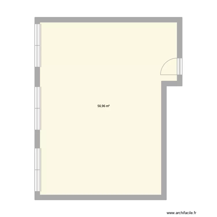 Salle 117. Plan de 1 Pièce et 57 m² Salle 117. Plan de 1 Pièce et 57 m²