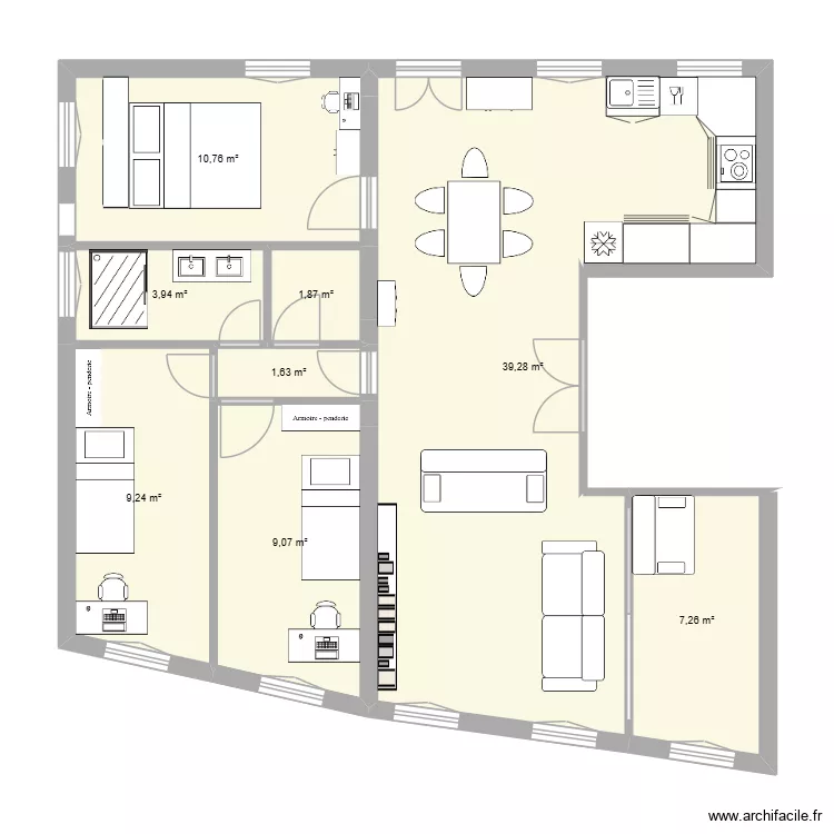 33 rj. Plan de 8 et 83 m² 33 rj. Plan de 8 et 83 m²
