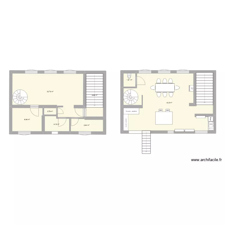 Projet VLB Etage 1 Reflexion. Plan de 