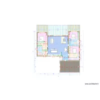 Plan &agrave; plat int&eacute;rieur maison Manon
