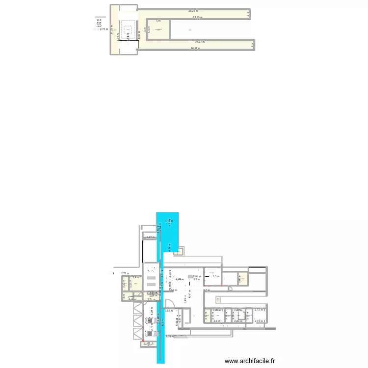 Home. Plan de 20  et 235 m²