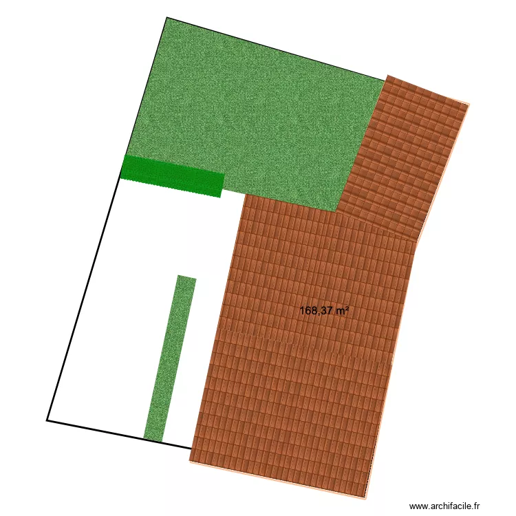 Mazicou v2. Plan de 1  et 168 m²