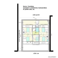 Ferrer, projet Combles, 2ch, sde, elec