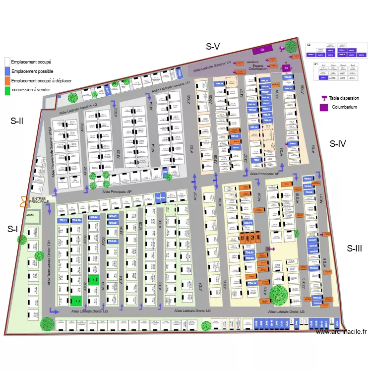 cimetière_v260818. Plan de 3 et 4564 m² cimetière_v260818. Plan de 3 et 4564 m²