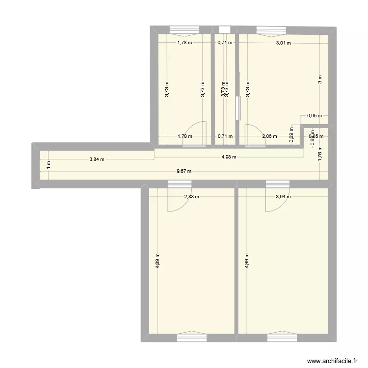 51 av de la r&eacute;publique. Plan de 