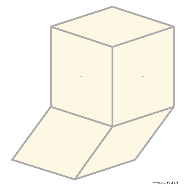 P3 tiles. Plan de 5 pièces et 405 m2