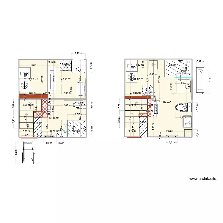 Garde manger. Plan de 