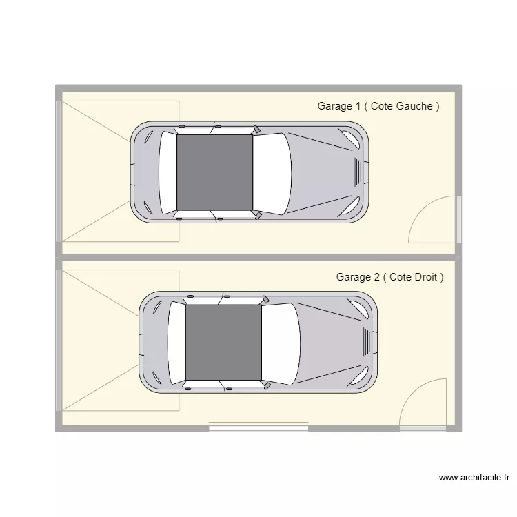 Garage Procession. Plan de 
