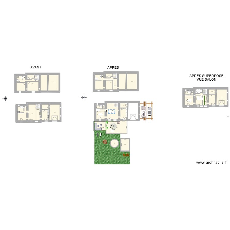 Terrasse 1. Plan de 25 pièces et 600 m2