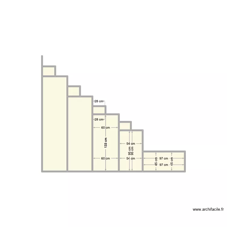 PLAN ESCALIERS INTERIEUR. Plan de PLAN ESCALIERS INTERIEUR. Plan de