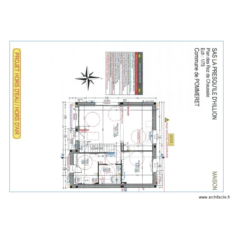 SAS PRESQU'ILE maison 1 rdc pommeret. Plan de 0 pièce et 0 m2