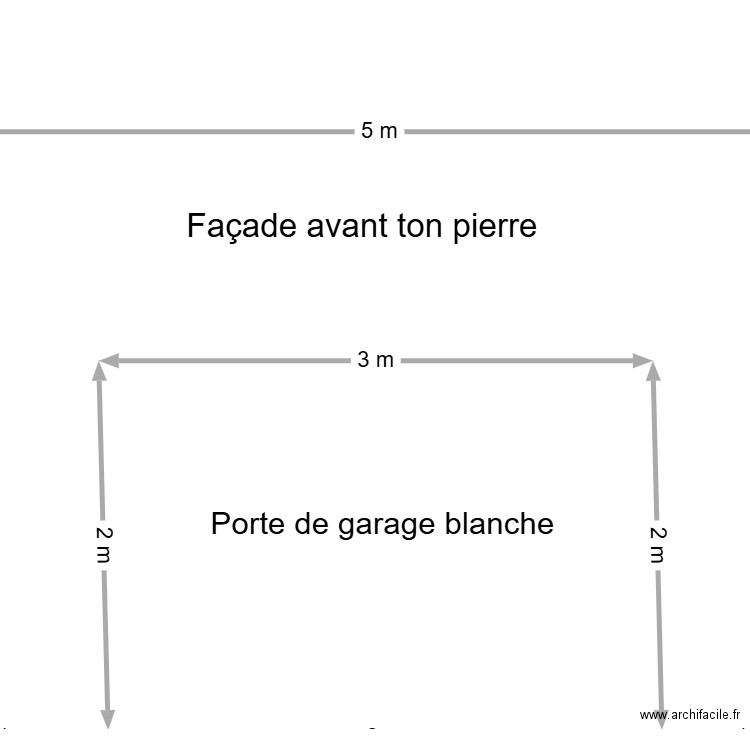 Façade avant. Plan de 0 pièce et 0 m2