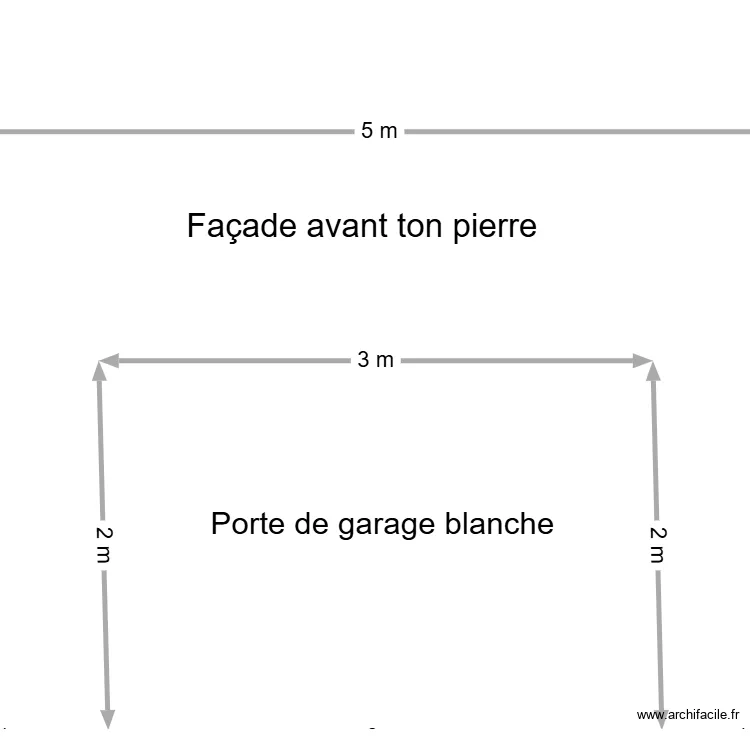 Fa&ccedil;ade avant. Plan de 