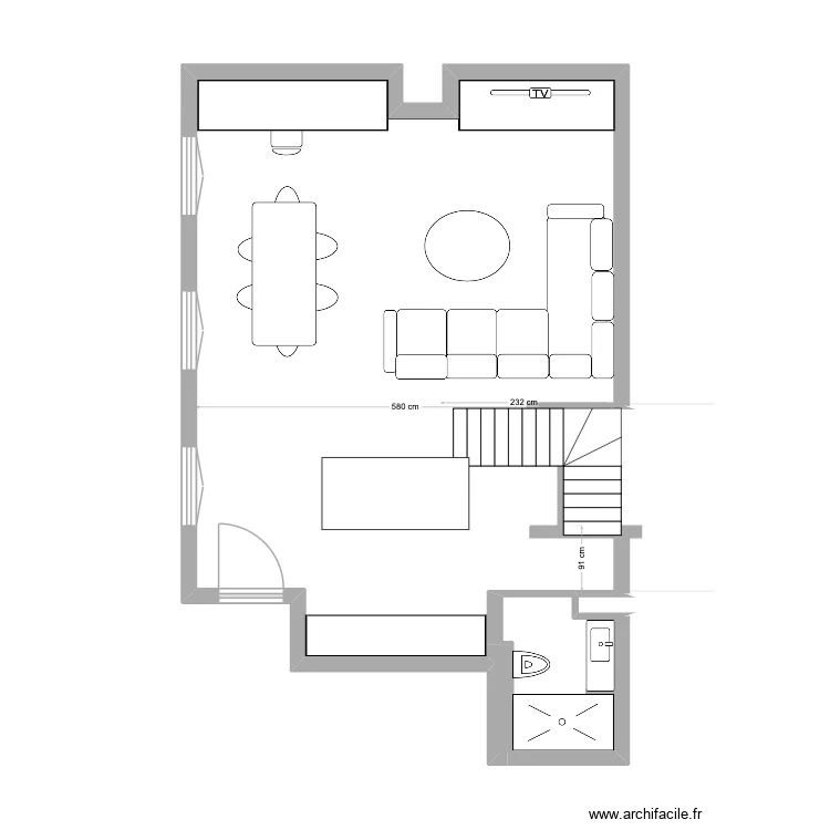9 paradis. Plan de 6  et 89 m²