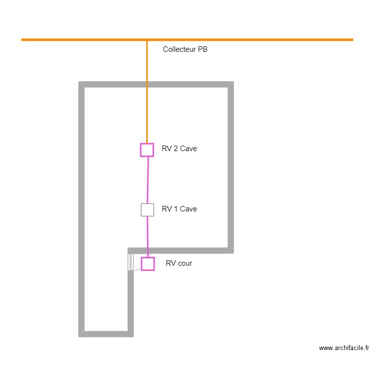 0220-23. Plan de 1 pièce et 61 m2