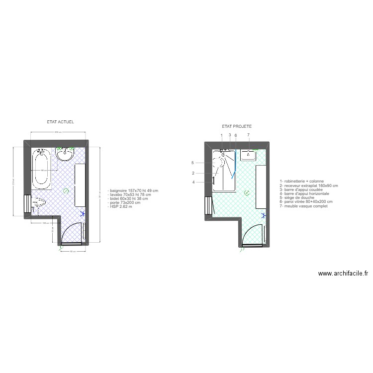 BARZIC ADAPT. Plan de 2 pièces et 12 m2