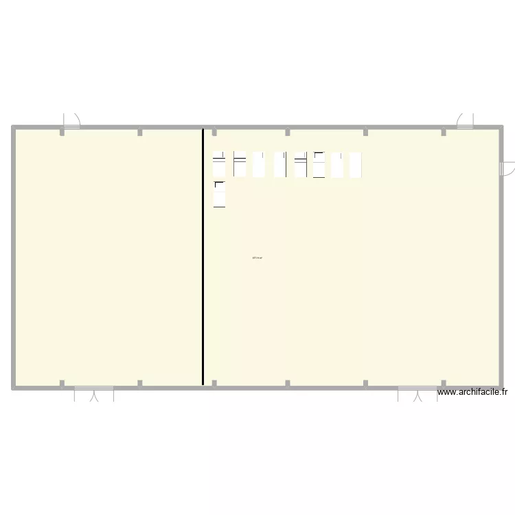 Hall desSports. Plan de 