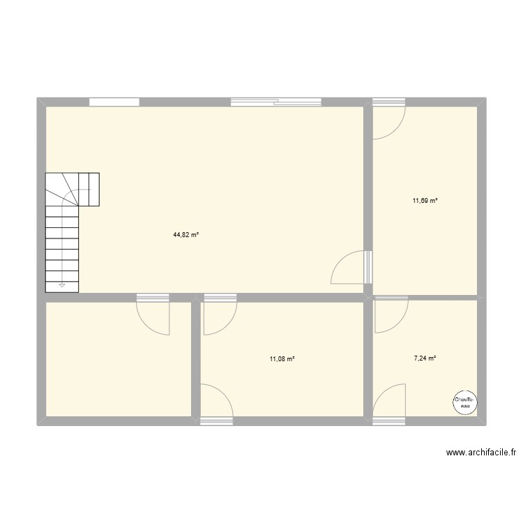 valras 3. Plan de 4 pièces et 75 m2