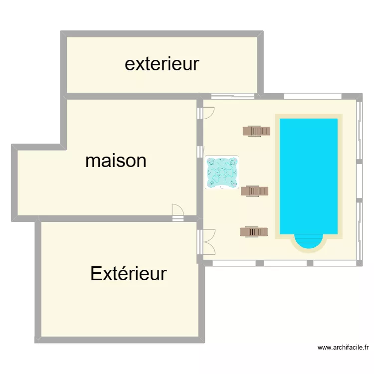 piscine 3. Plan de 