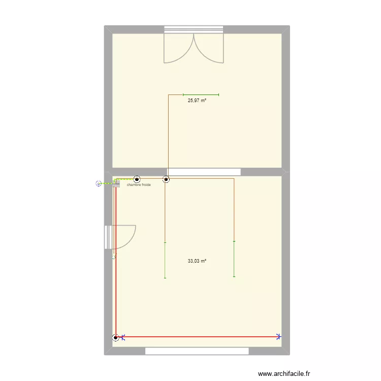 Primeur Montmorillon. Plan de 2 et 59 m² Primeur Montmorillon. Plan de 2 et 59 m²