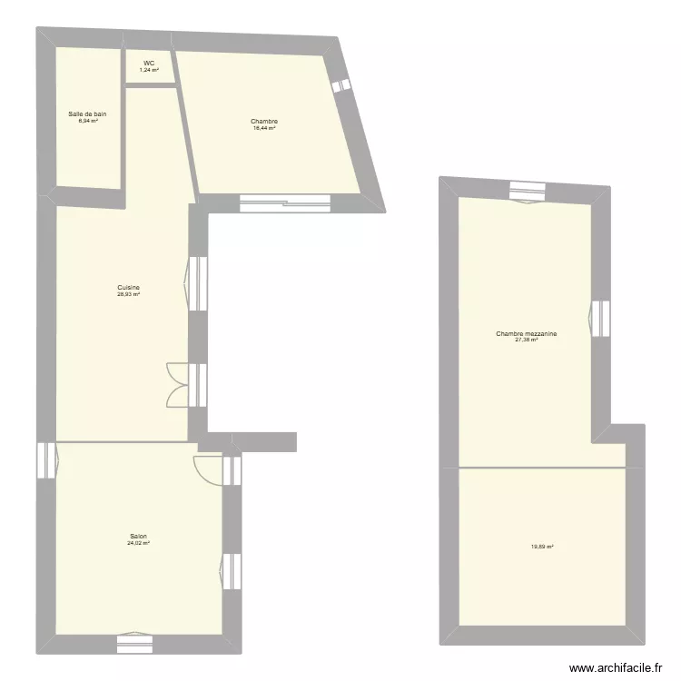 BOUCHEZ MIQUEL -SAINT AVIS SENIEUR. Plan de 7  et 125 m²
