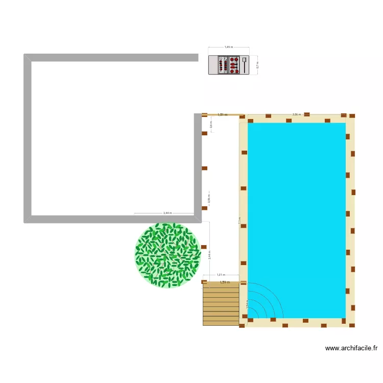 plan terrasse piscine1. Plan de 