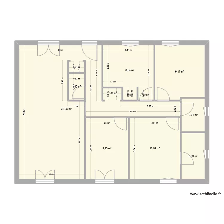 Riera. Plan de 8 Pièces et 85 m² Riera. Plan de 8 Pièces et 85 m²