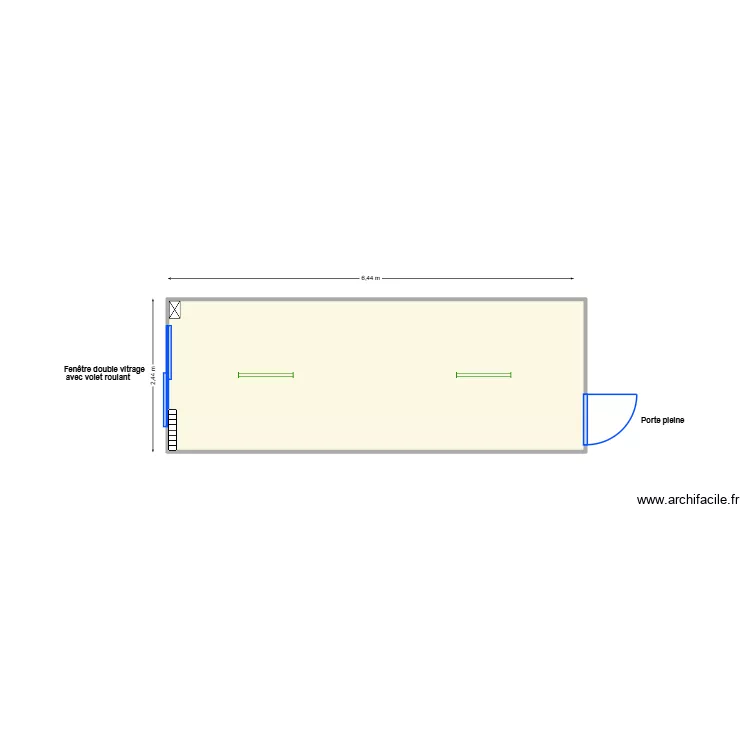 V532. Plan de 1  et 16 m²