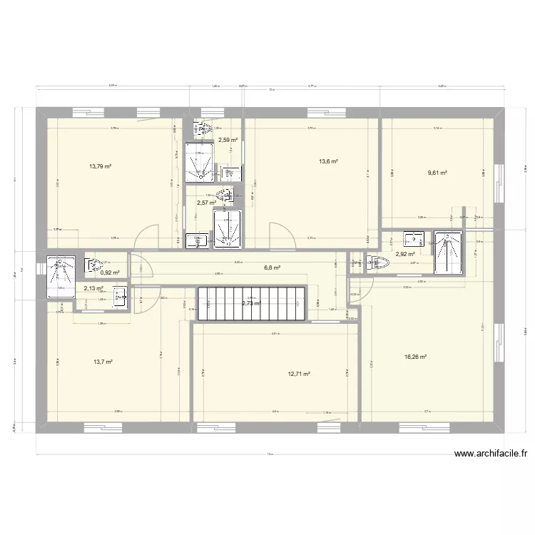 perols haut 11 05 carrelage. Plan de 
