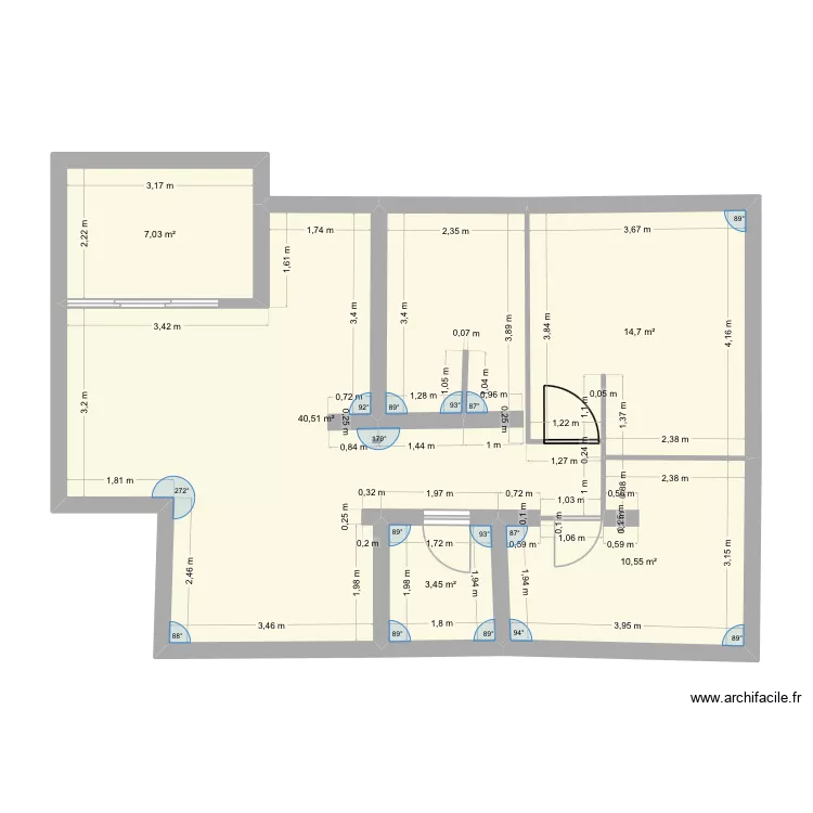 T3 Adonis. Plan de 5 Pièces et 76 m² T3 Adonis. Plan de 5 Pièces et 76 m²